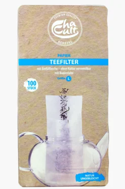 Hamburger Teespeicher Cha Cult® Papierfilter, Größe L, extra breit, Natur ungebleicht Best