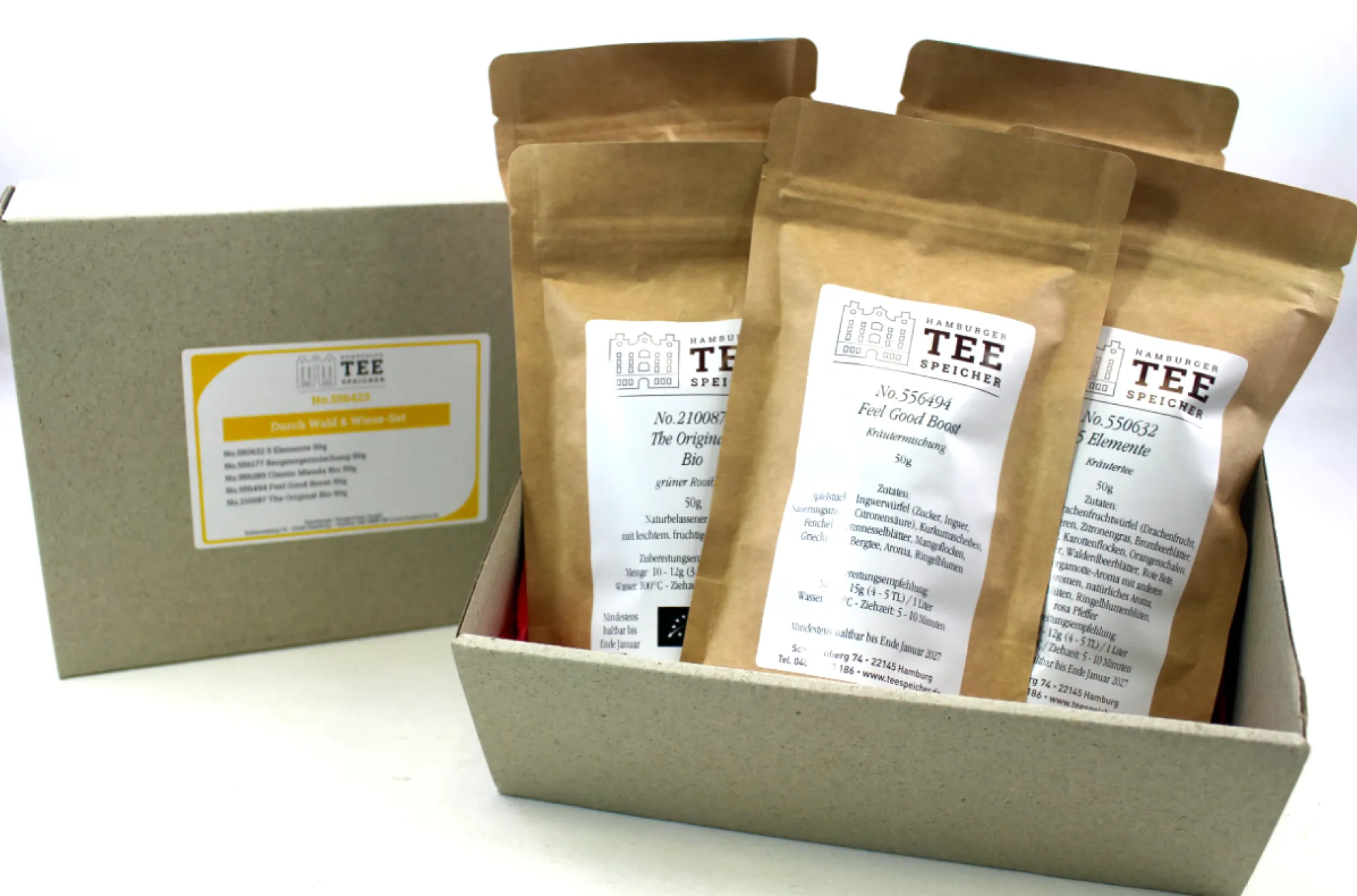 Hamburger Teespeicher Durch Wald & Wiese - Set / koffeinfrei Discount
