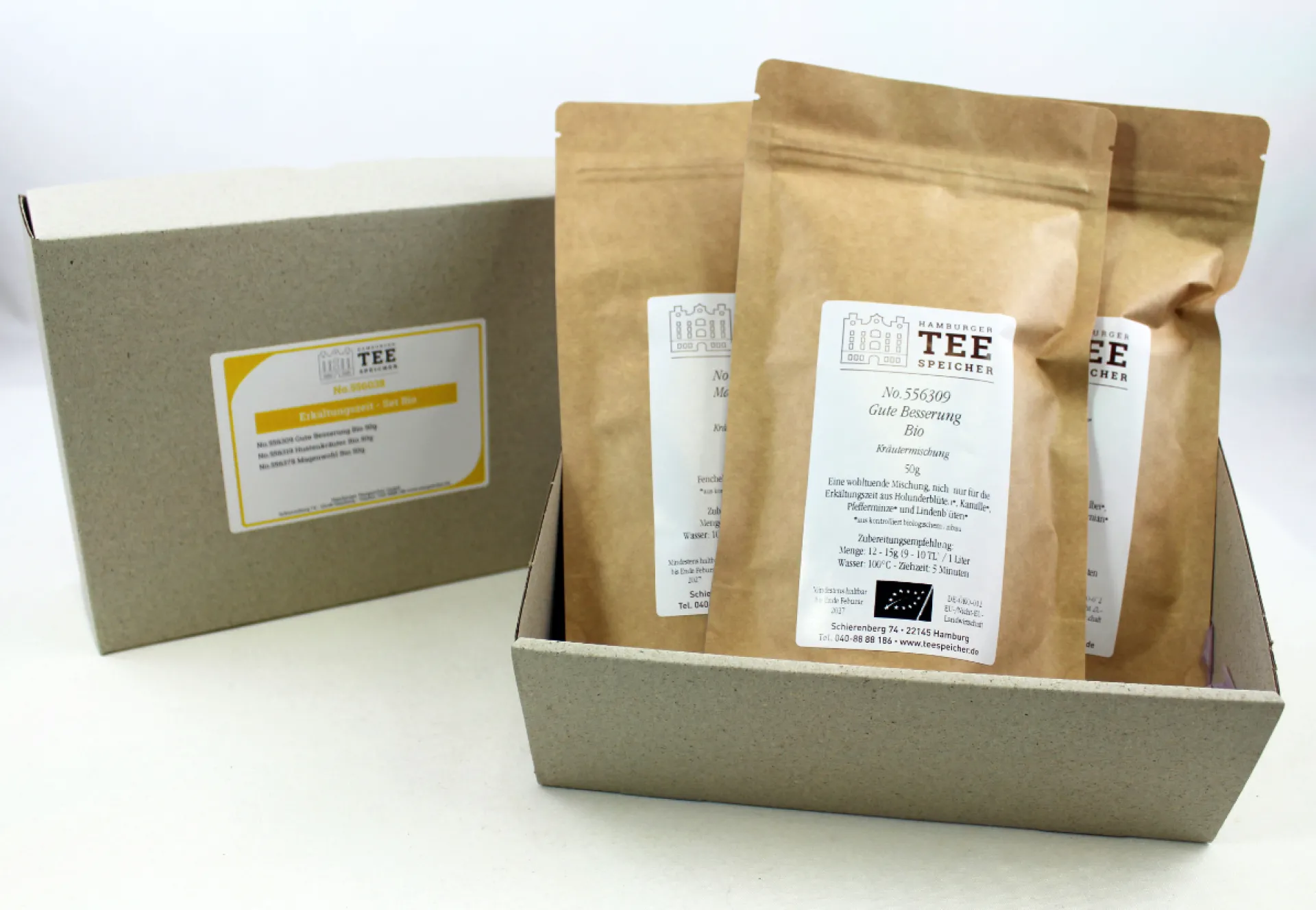 Hamburger Teespeicher Erkältungszeit - Trio, Bio / koffeinfrei Sale
