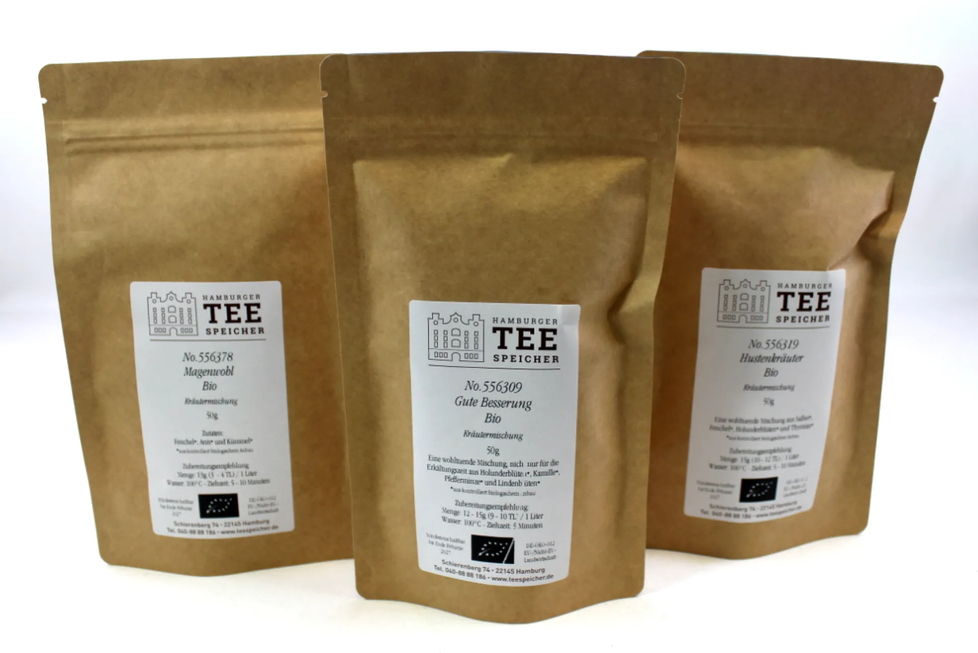 Hamburger Teespeicher Erkältungszeit - Trio, Bio / koffeinfrei Sale