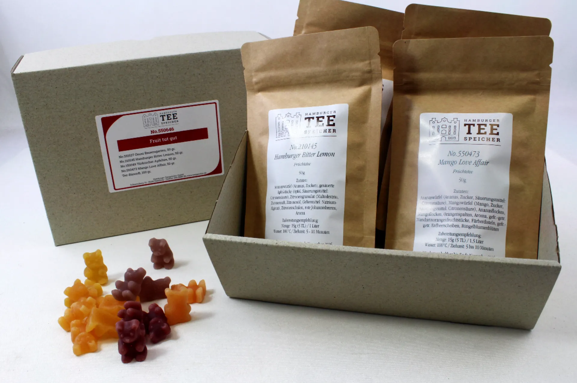 Hamburger Teespeicher Fruit tut gut - Set / koffeinfrei Hot