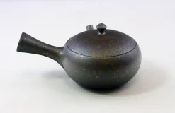 Hamburger Teespeicher Kyusu, Handarbeit, Tokuta Fujita, dunkel, gold-gefleckt, 160ml Outlet
