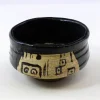 Hamburger Teespeicher Matchaschale (Chawan), Oribe, schwarz, beige Sale